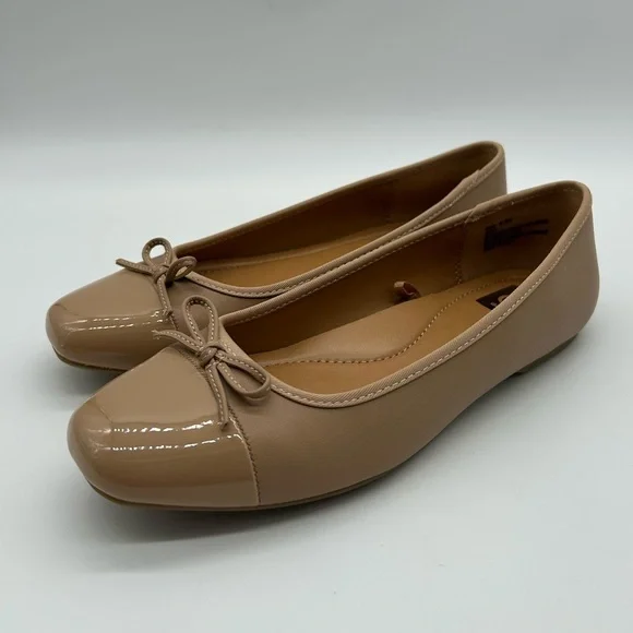 DV by Dolce Vita Moxy Nude Beige Patent Ballet Flats Women’s Size 9 NWB - Picture 5 of 12